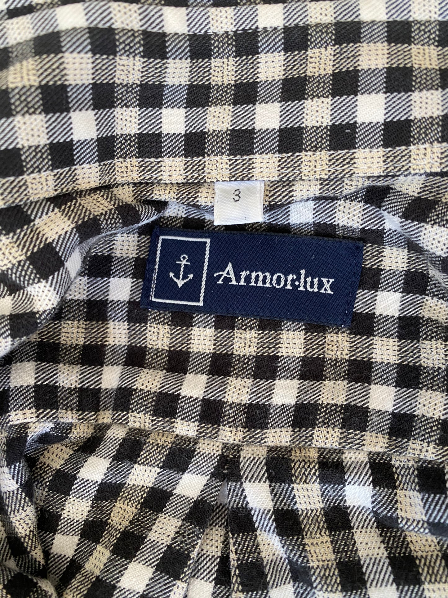 90s Armor Lux French boutique Chemise à carreaux