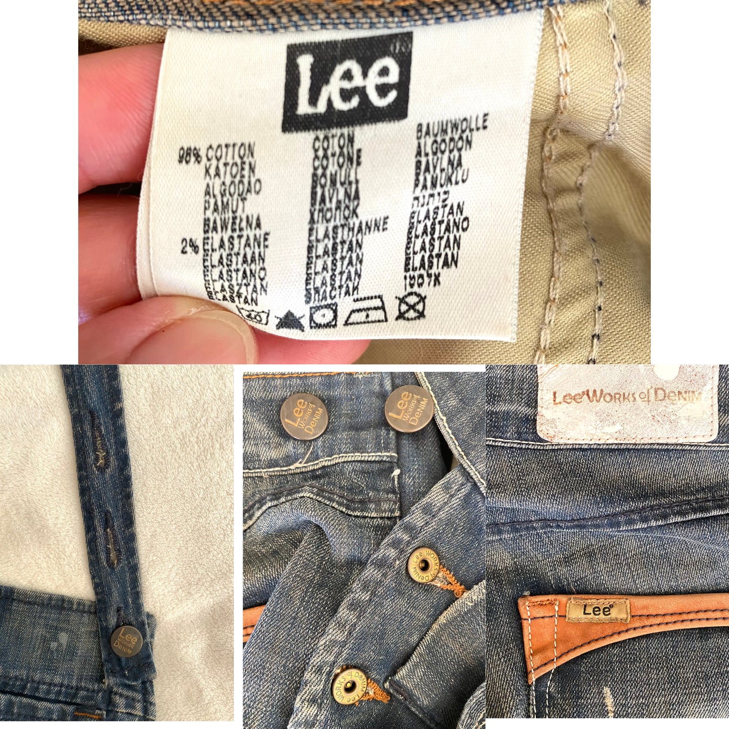 Lee vintage salopette combinaison