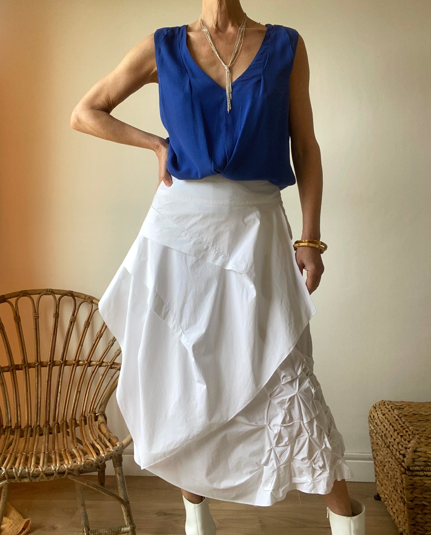 Comptoir des Cotonniers Minimaliste chic Top deep blue