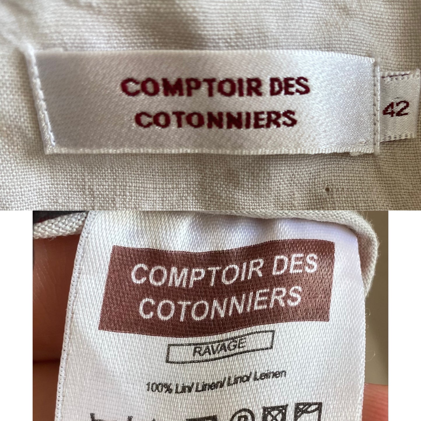 Comptoir des Cotonniers pure lin Belle jupe L/XL