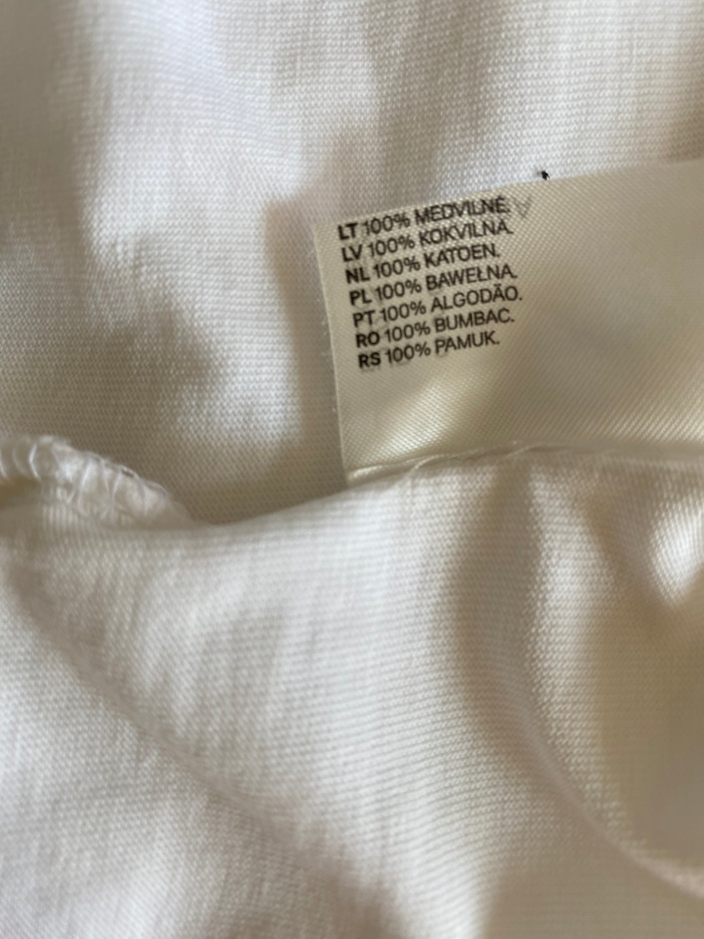 Adorable Robe mini blanche en coton blanc