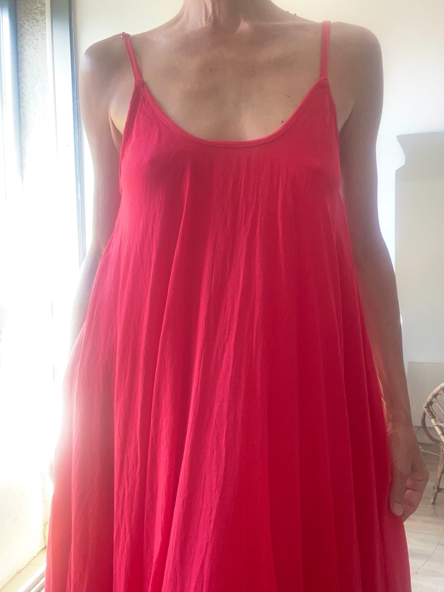 Made in Italie Sublime Robe nuisette en satin de soie mélangé