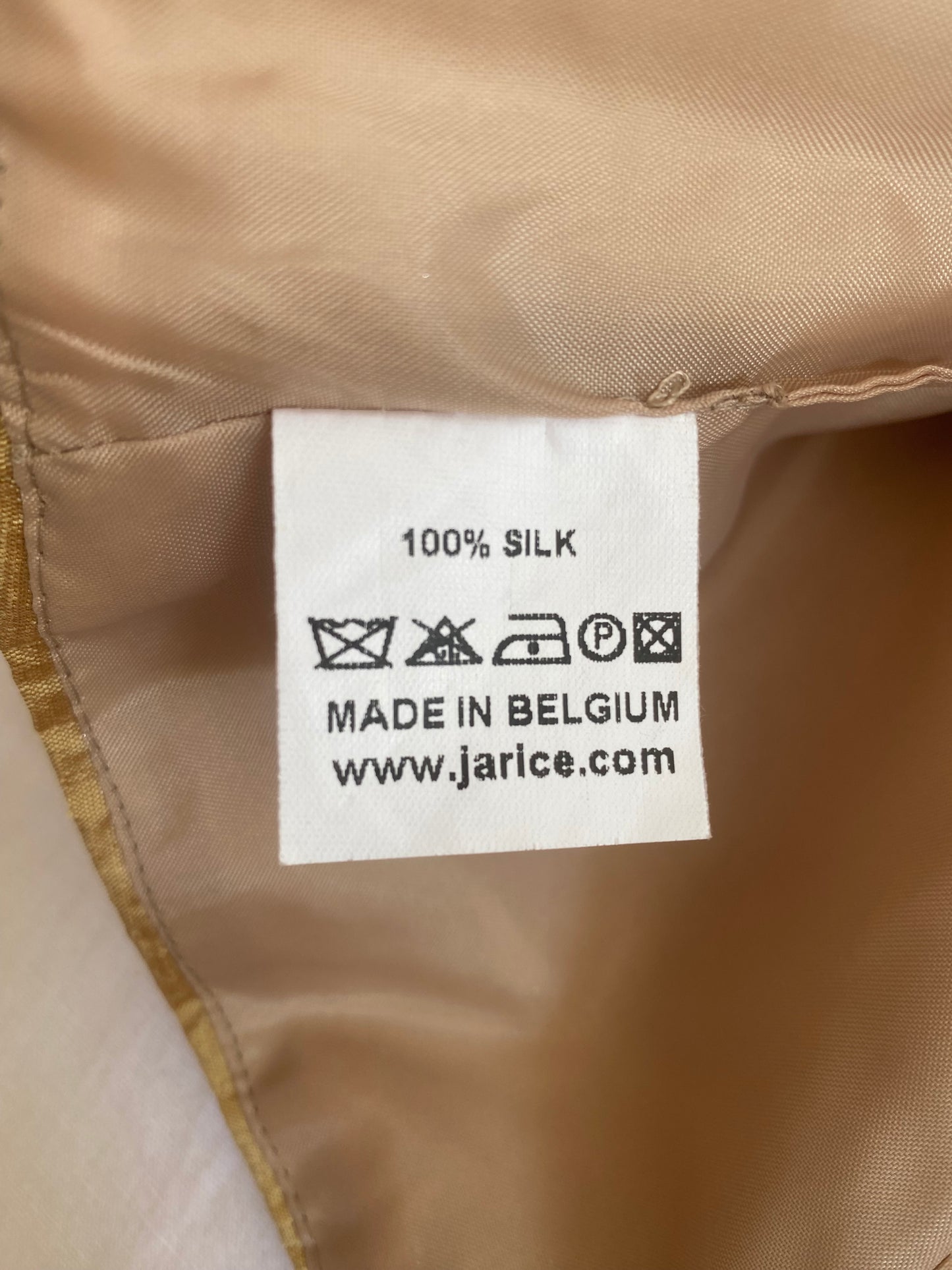 Soie sauvage dorée Top drapé