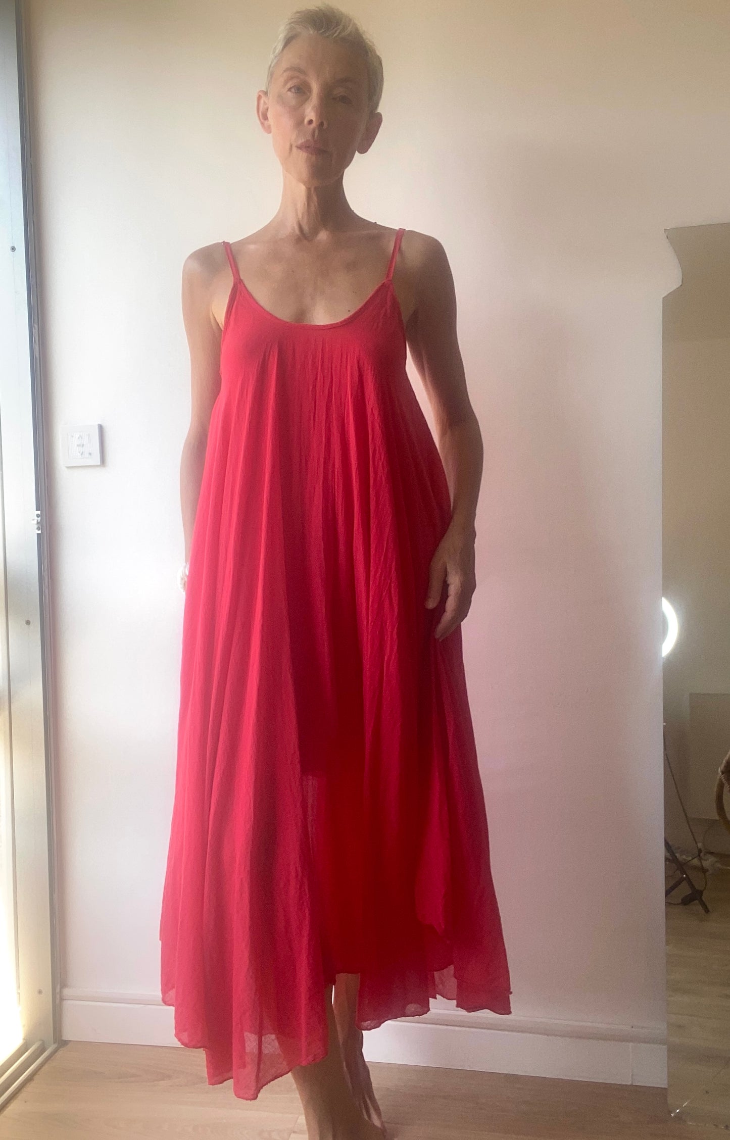 Made in Italie Sublime Robe nuisette en satin de soie mélangé