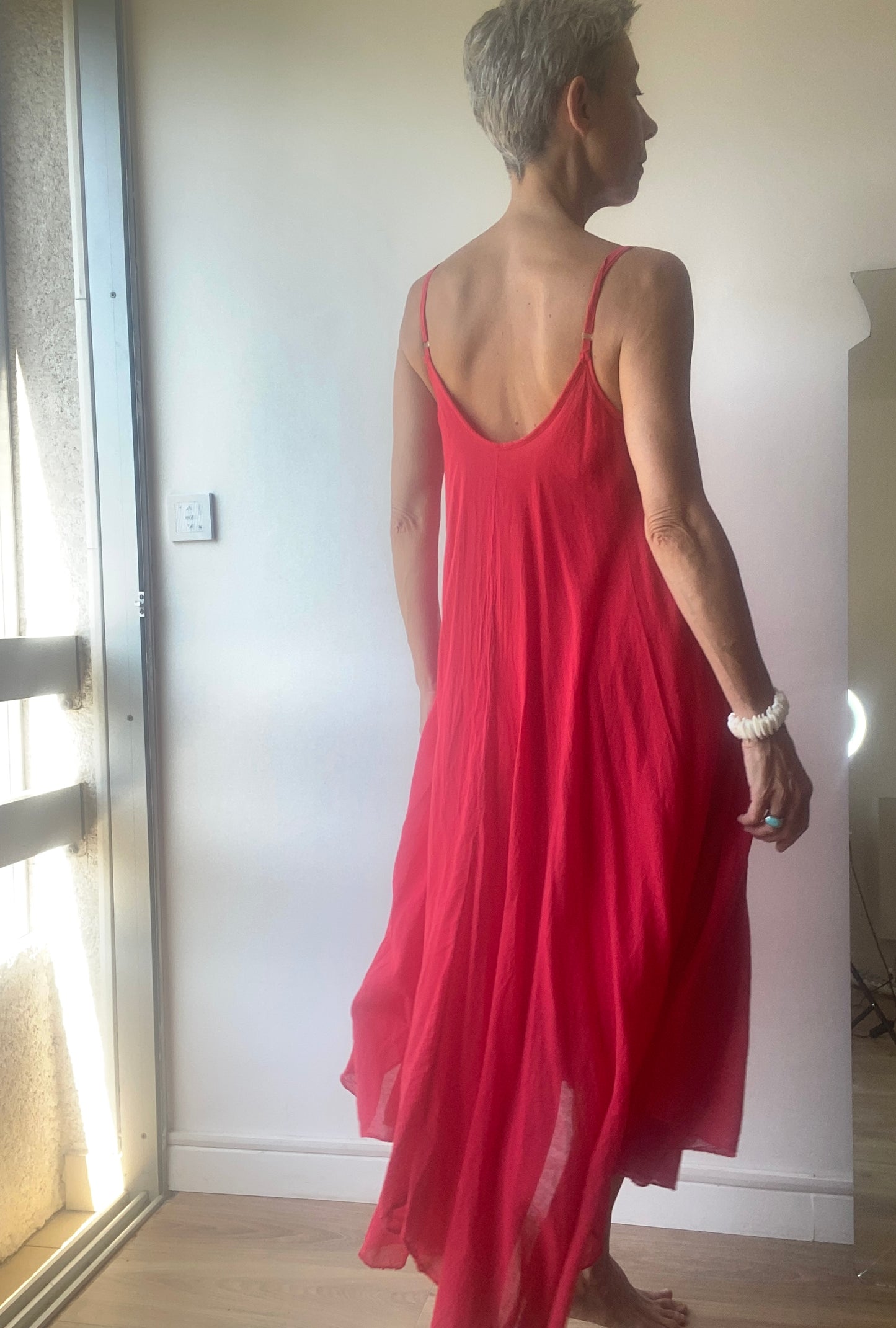 Made in Italie Sublime Robe nuisette en satin de soie mélangé