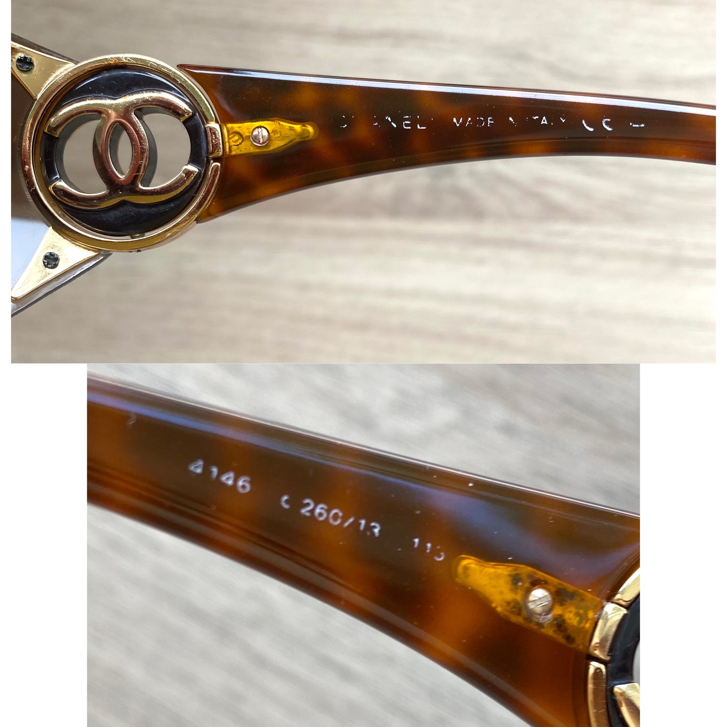 Chanel, lunettes de soleil des années 2000 en très bon état
