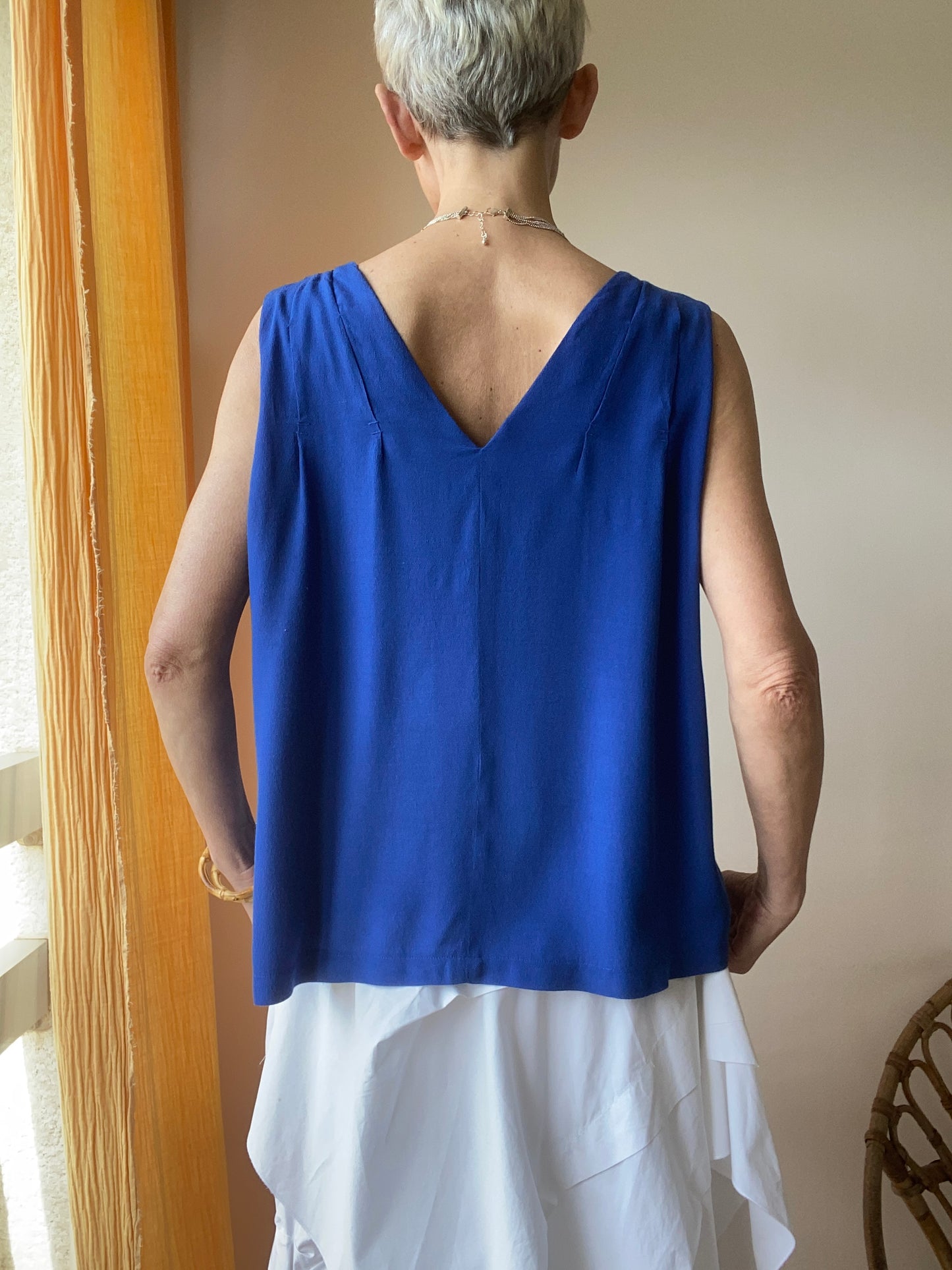 Comptoir des Cotonniers Minimaliste chic Top deep blue