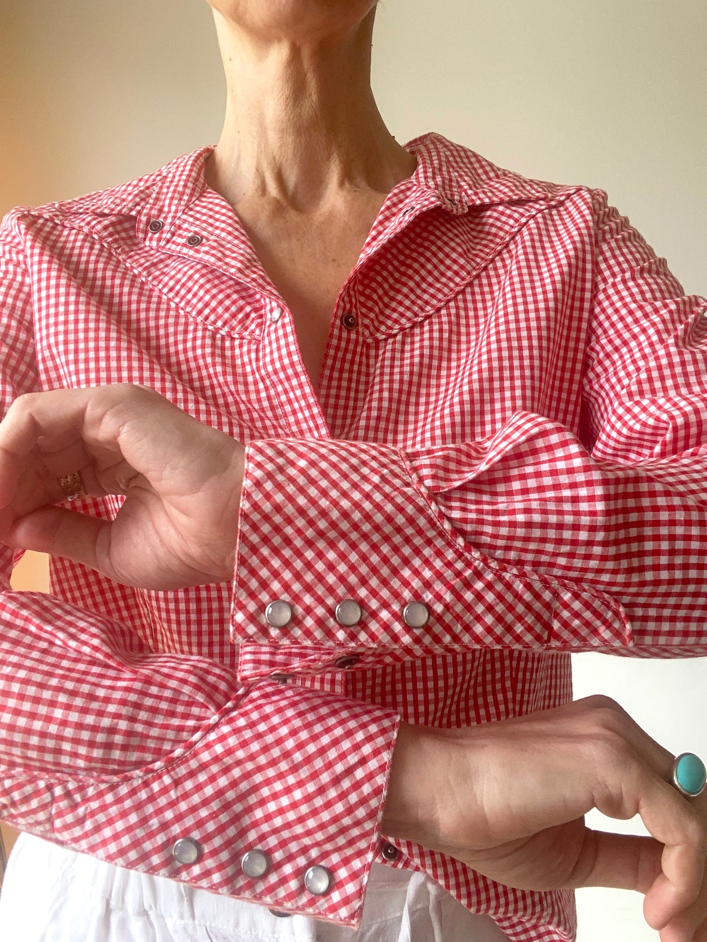 90s Lee Superbe Chemise vichy print
