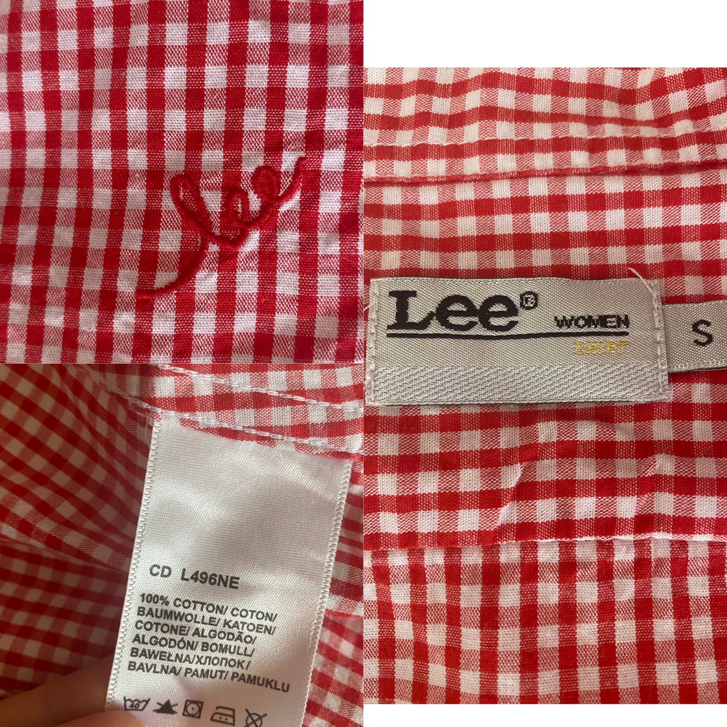 90s Lee Superbe Chemise vichy print