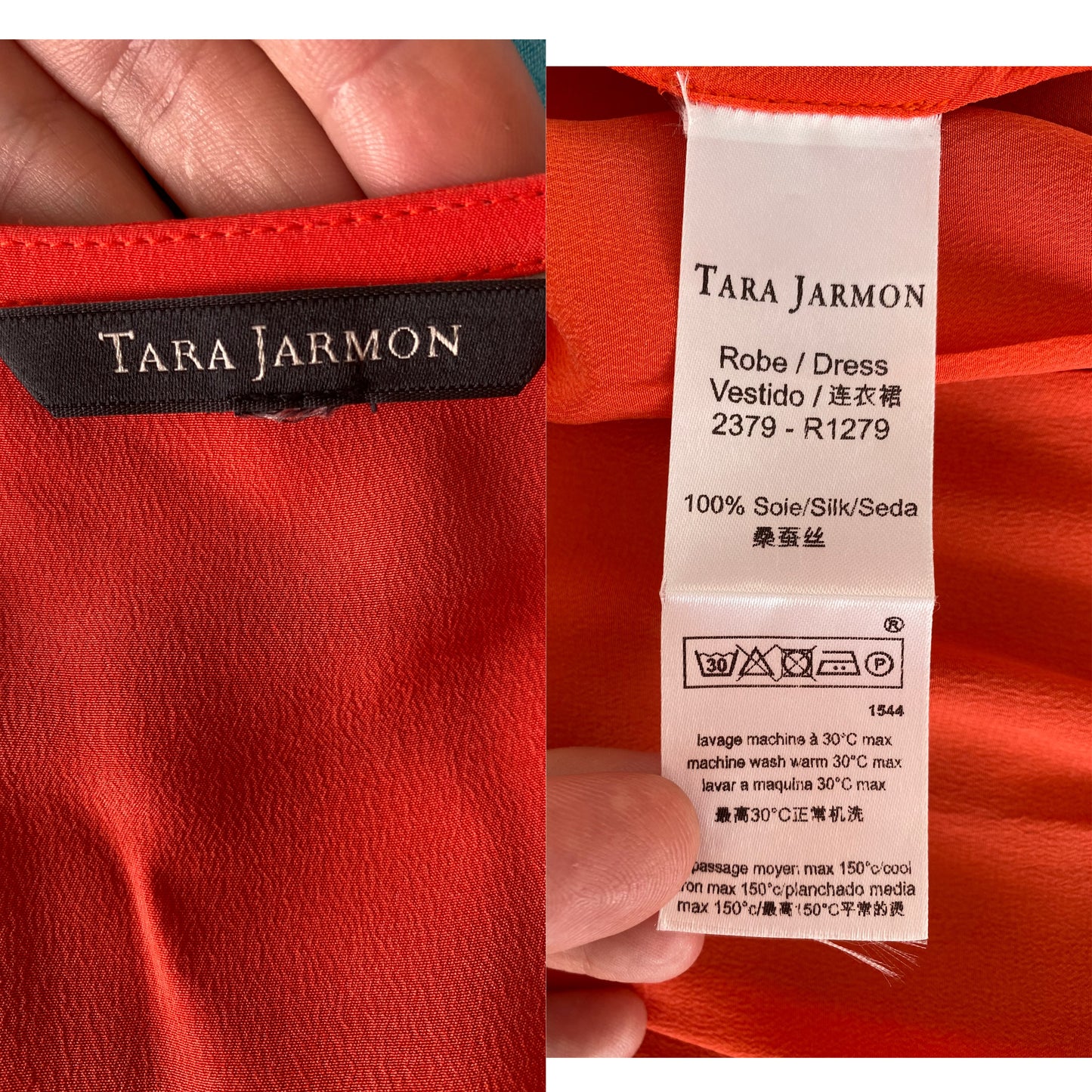 Tara Jarmon Sublime Robe-portefeuille drapée en soie