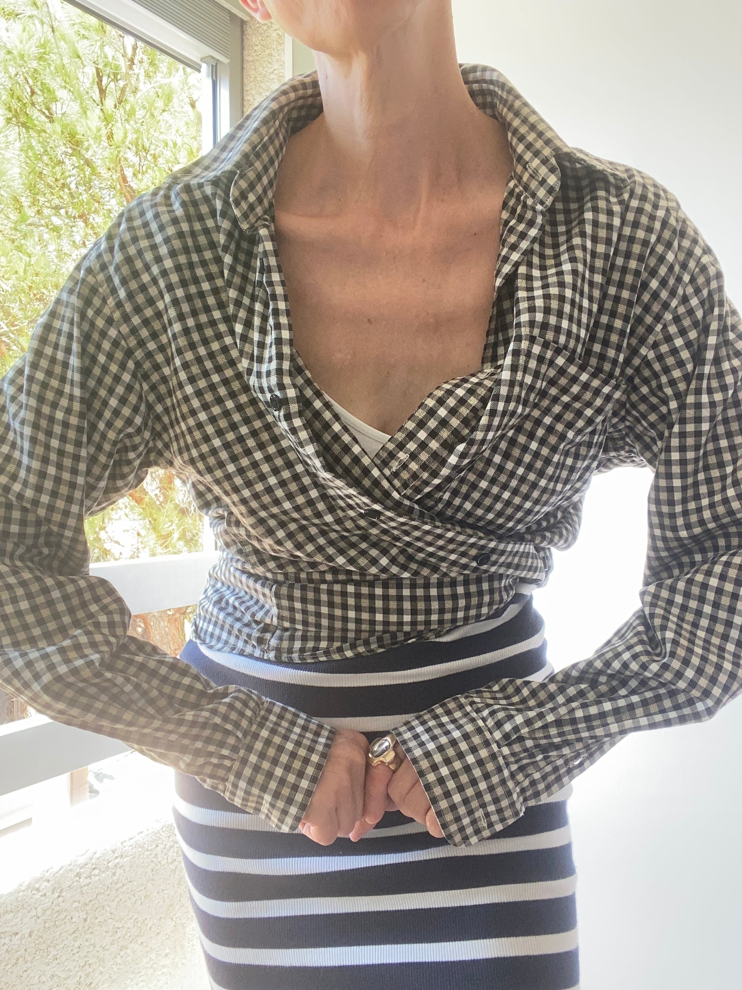 90s Armor Lux French boutique Chemise à carreaux