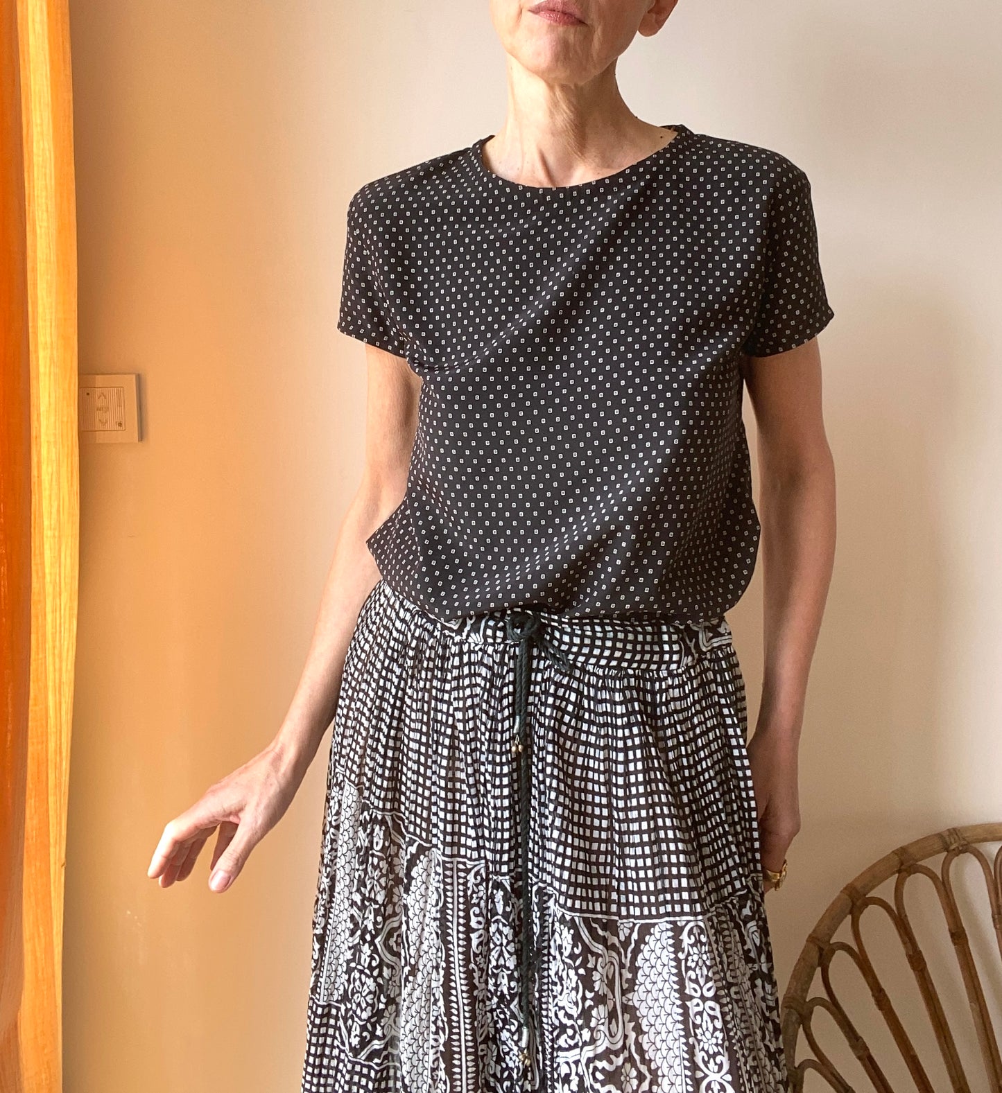 Vanessa Bruno Top graphique minimaliste chic