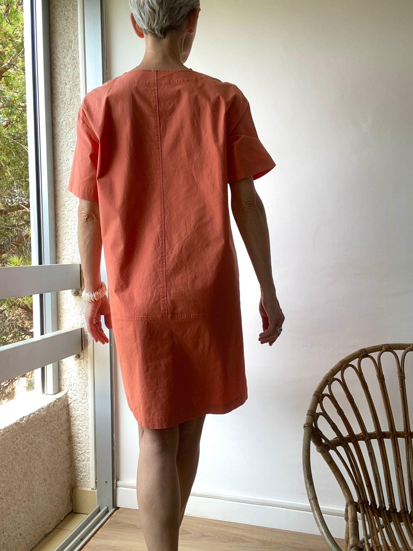 Gérard Darel Élégante minimaliste Robe d’été en coton