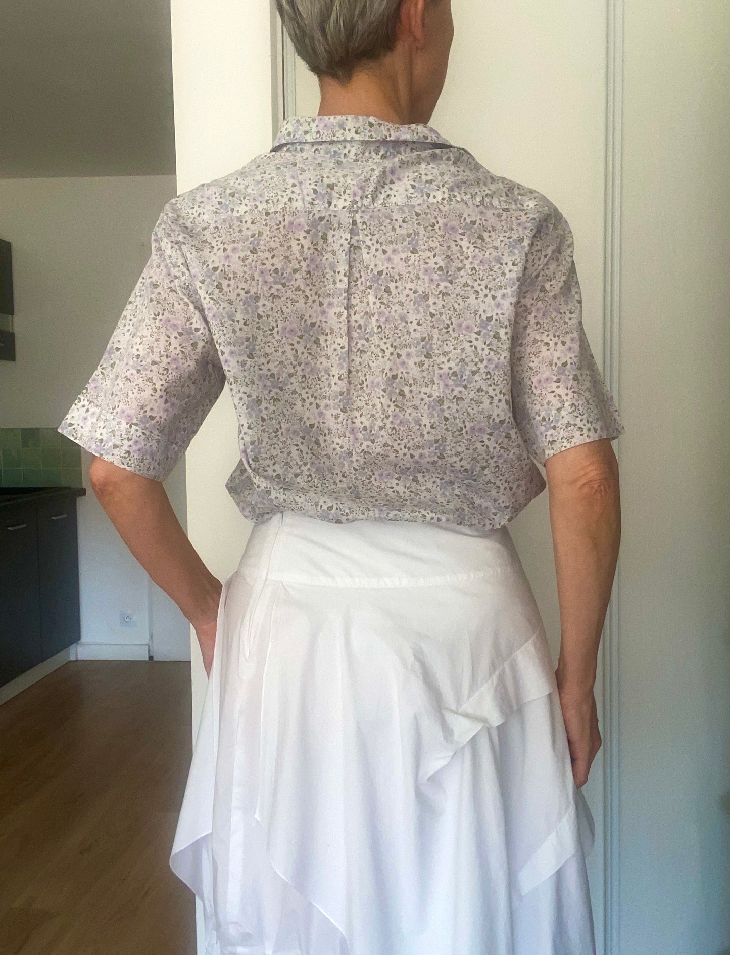 90s Made in France Liberty Chemise en coton adorable