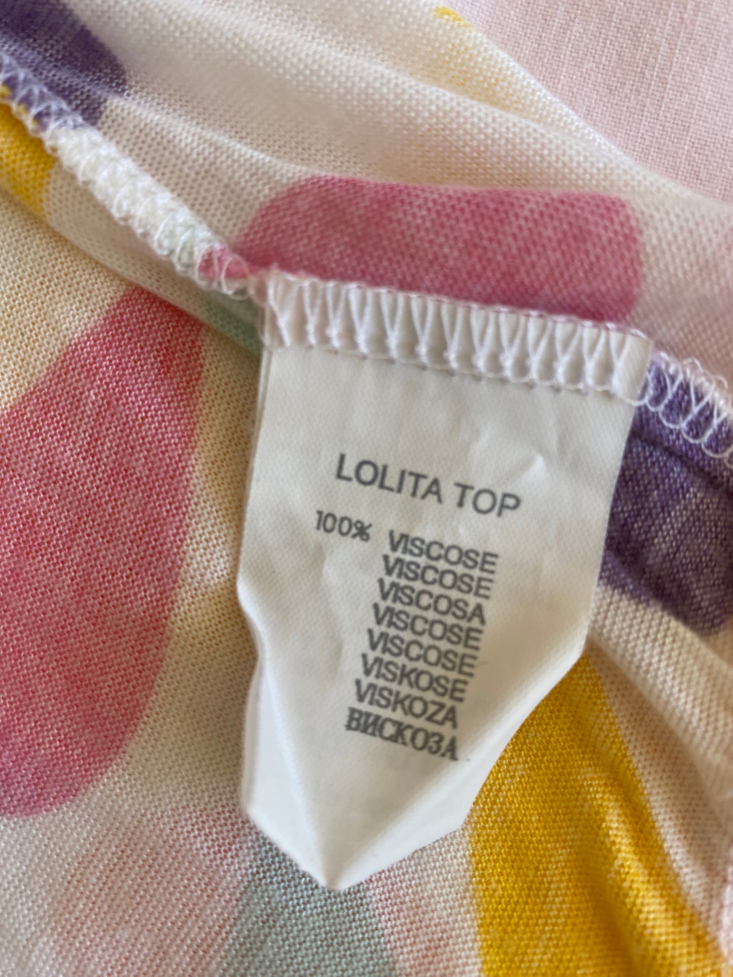 rare! American Retro French brand Top original manches ouvertes
