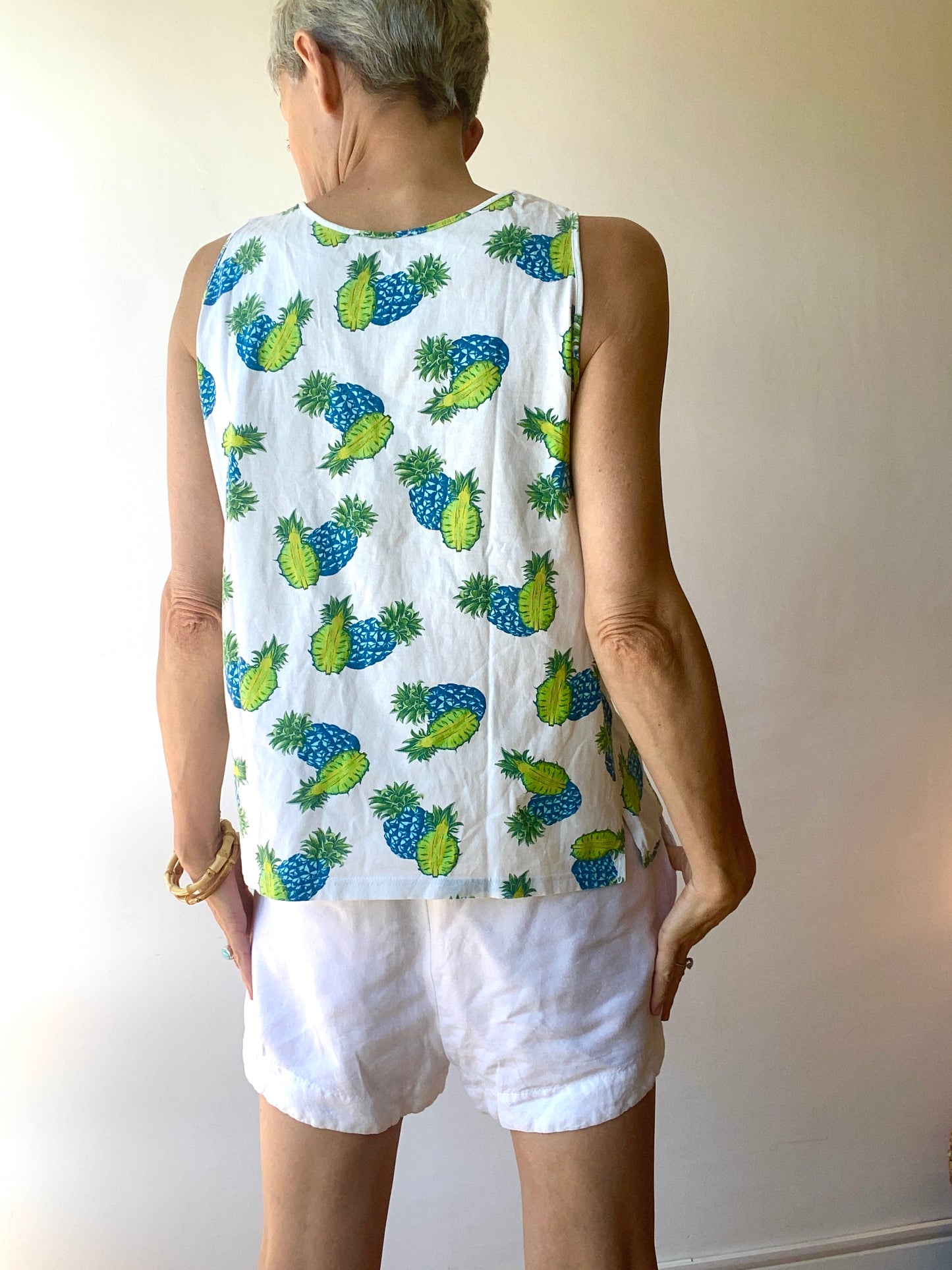 90s pure coton débardeur aux ananas 🍍