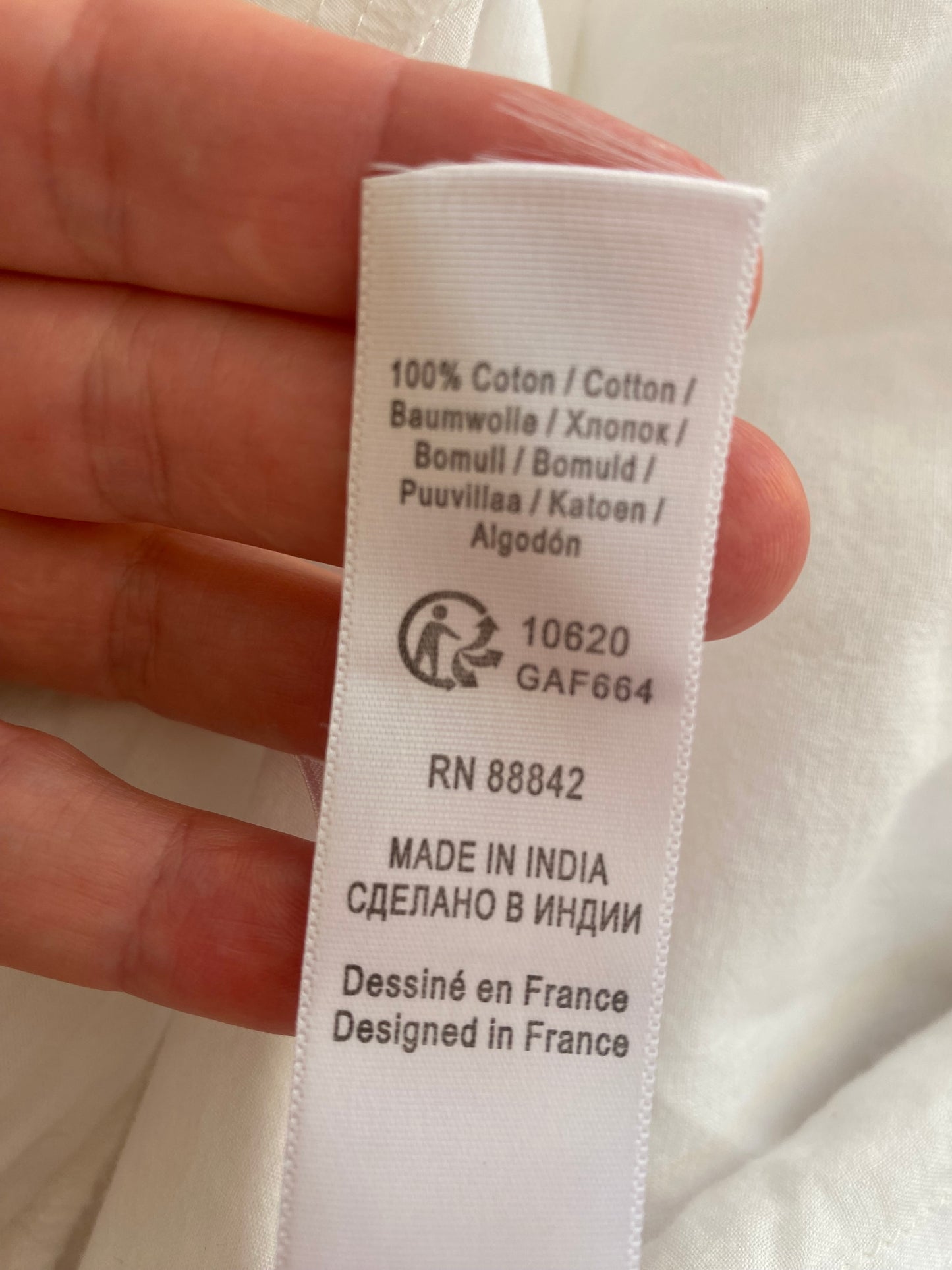 pleine de charme Robe à volants en coton blanc dentelle brodé