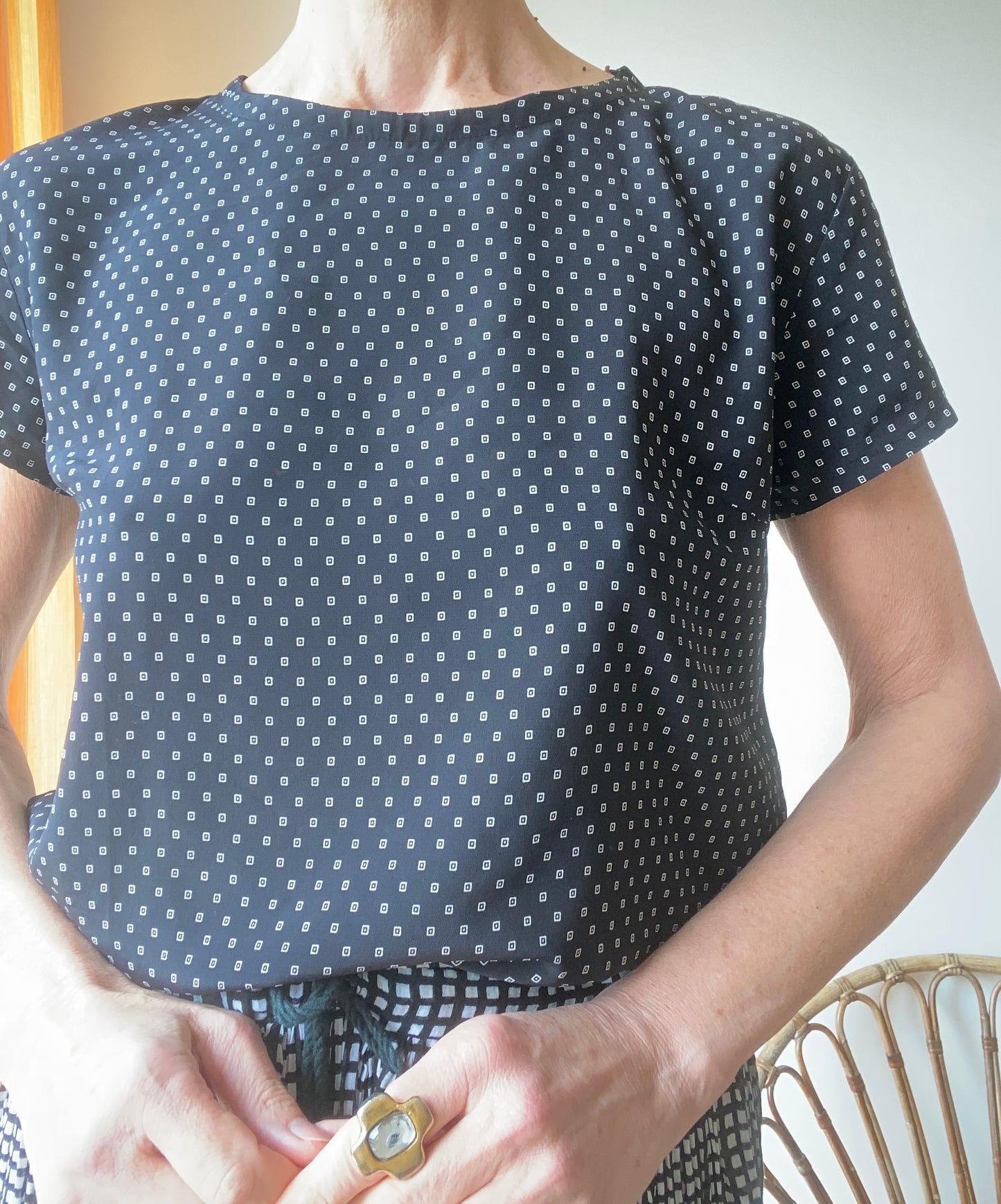 Vanessa Bruno Top graphique minimaliste chic