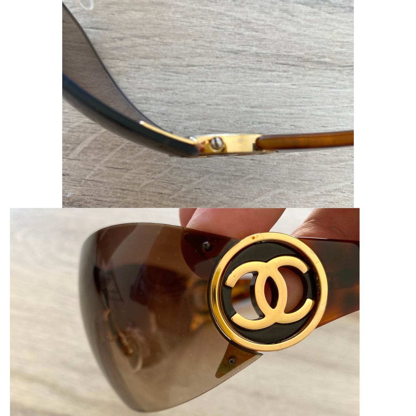 Chanel, lunettes de soleil des années 2000 en très bon état