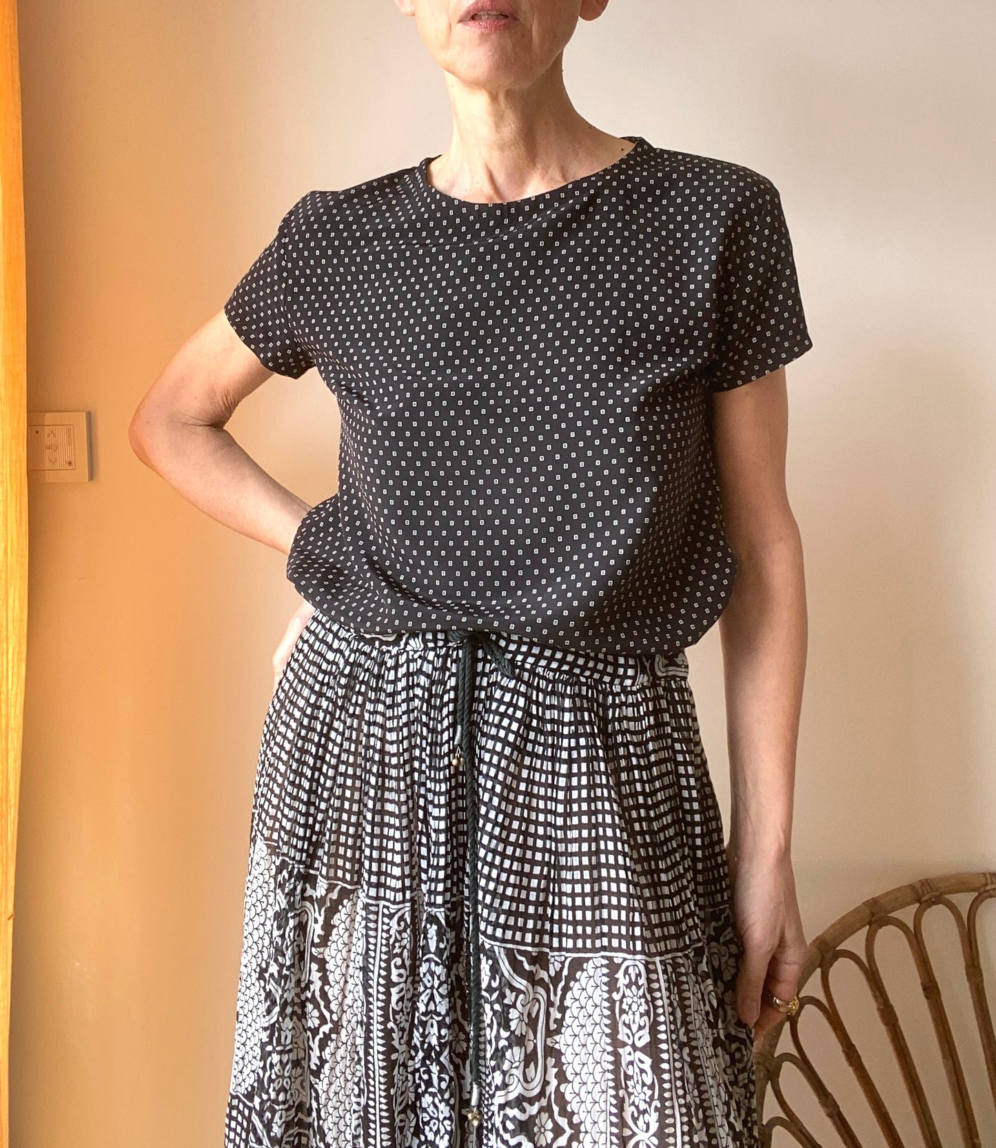 Vanessa Bruno Top graphique minimaliste chic