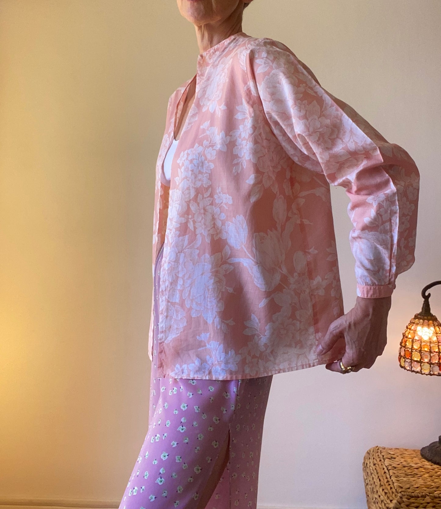 90s Cacharel rose pastel adorable Chemise-veste