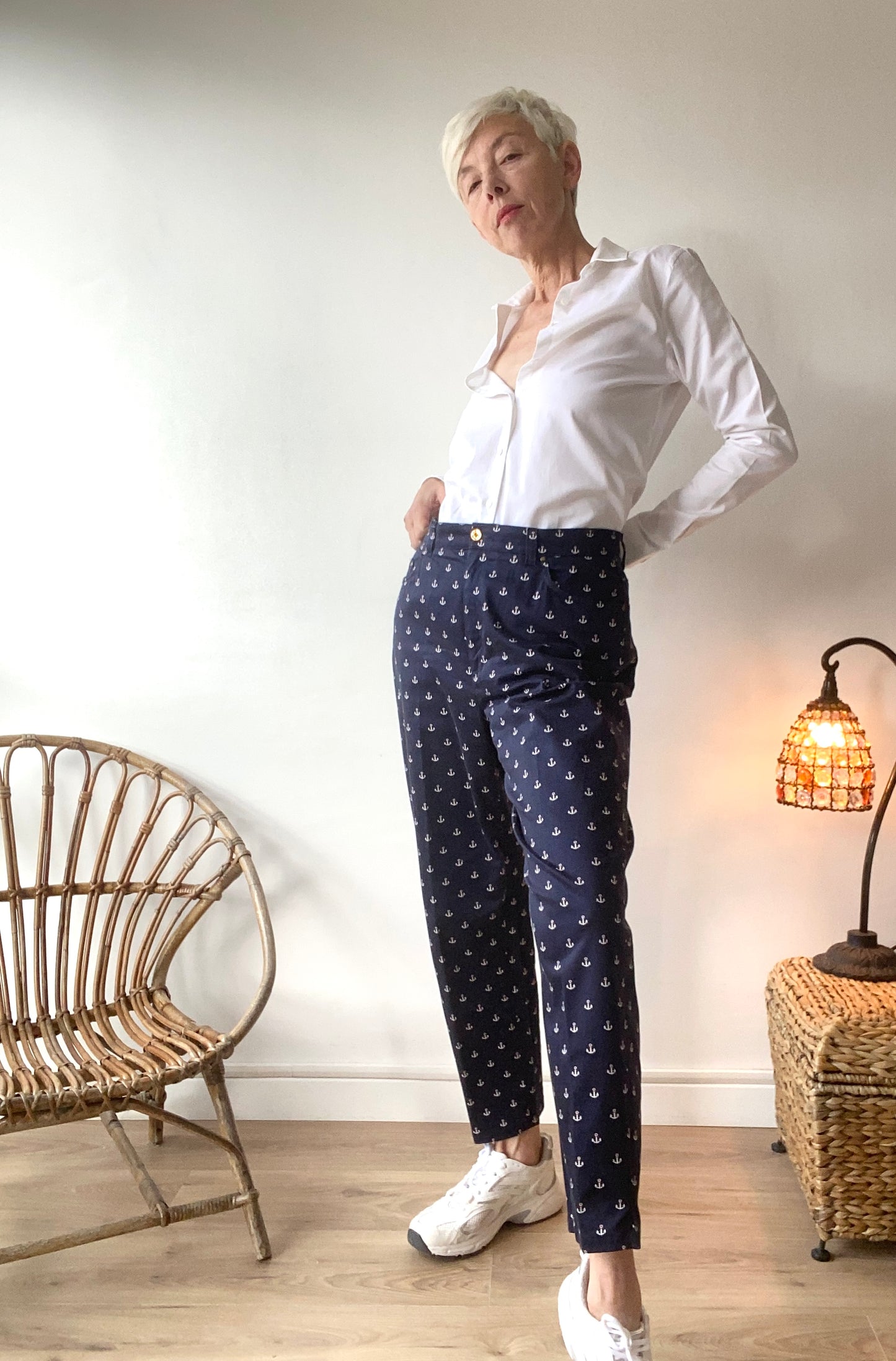 90s Ralph Lauren Sailor navy women Pants