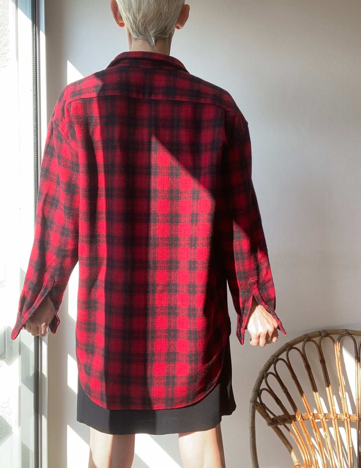 90s "Equipment" Wool & Cachemire Plaid Shirt unisexe