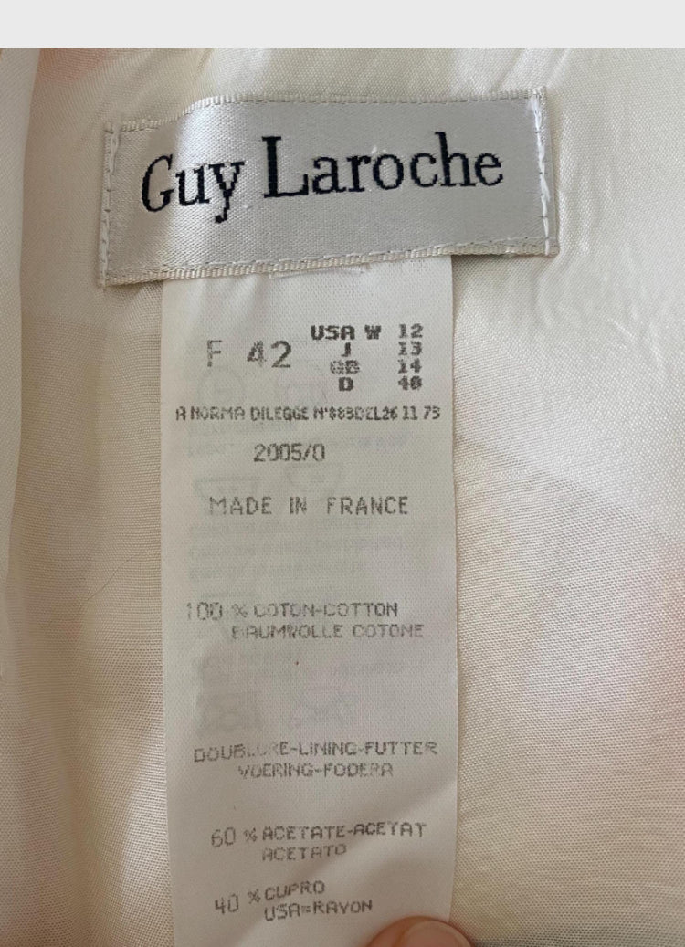 90s Guy Laroche Aquarelle Garden Mini Dress