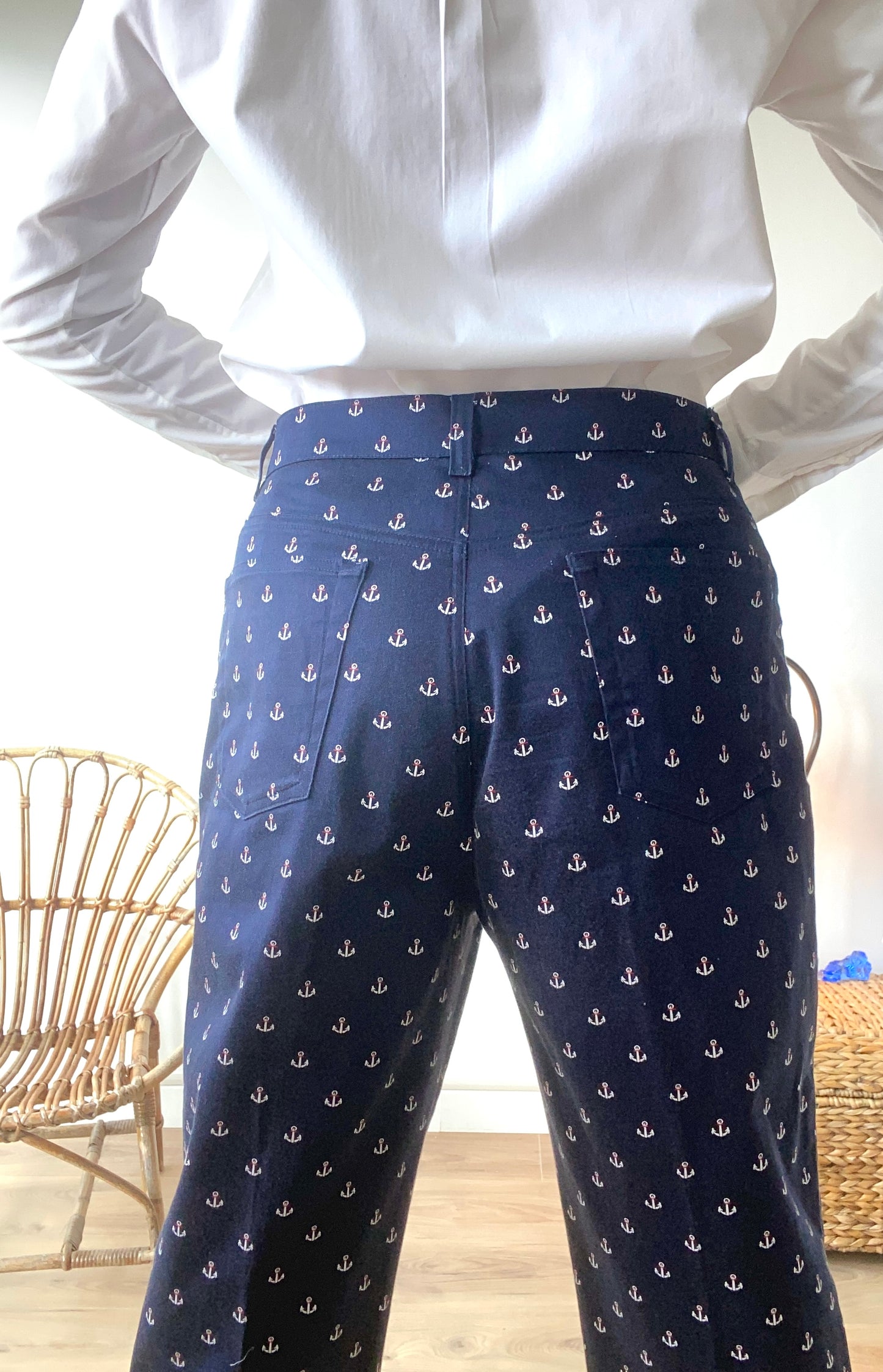 90s Ralph Lauren Sailor navy women Pants