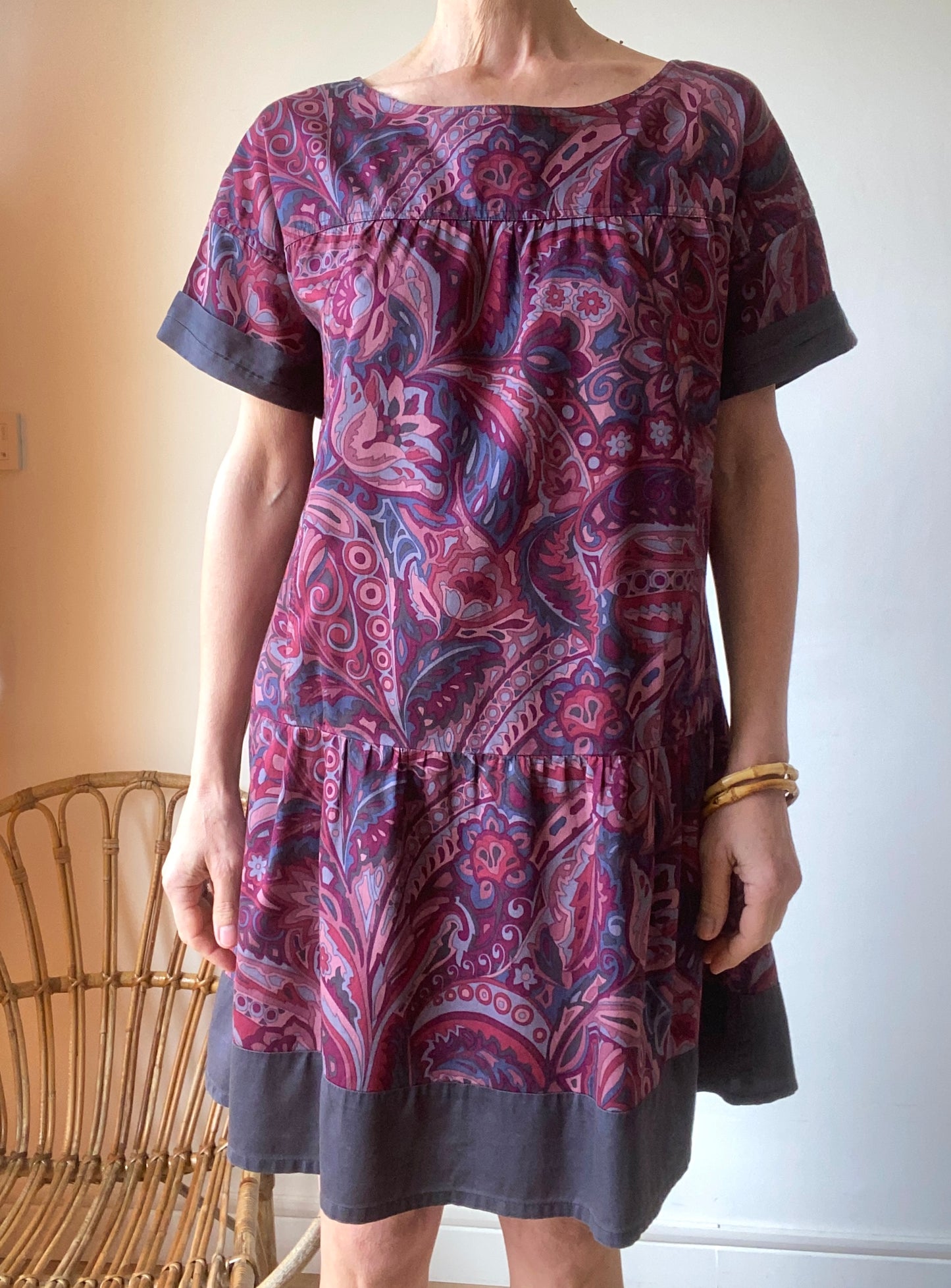 Comptoir des Cotonniers adorable Robe paisley en coton pure