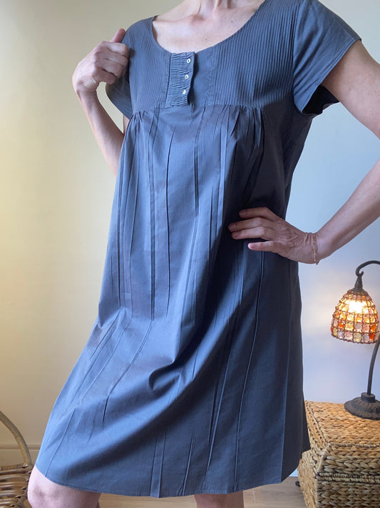 Cotélac boutique française de haut de gamme Robe en coton mélangé