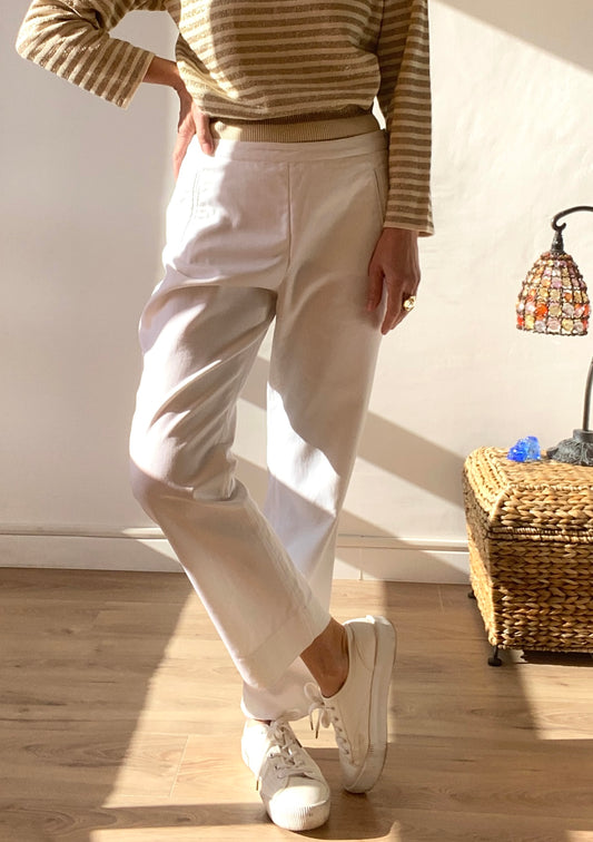 90s by agnès b. White cotton pants