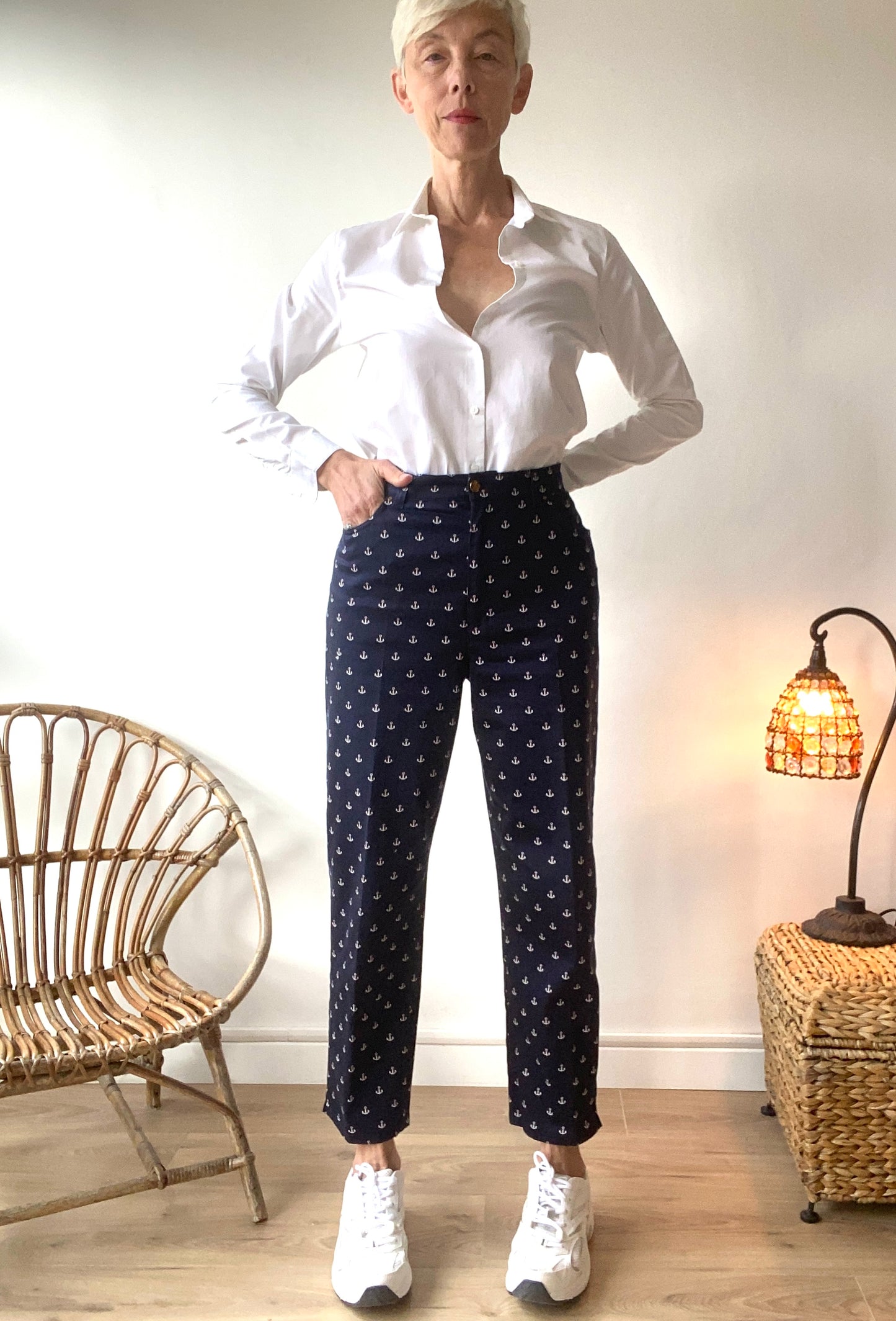 90s Ralph Lauren Sailor navy women Pants