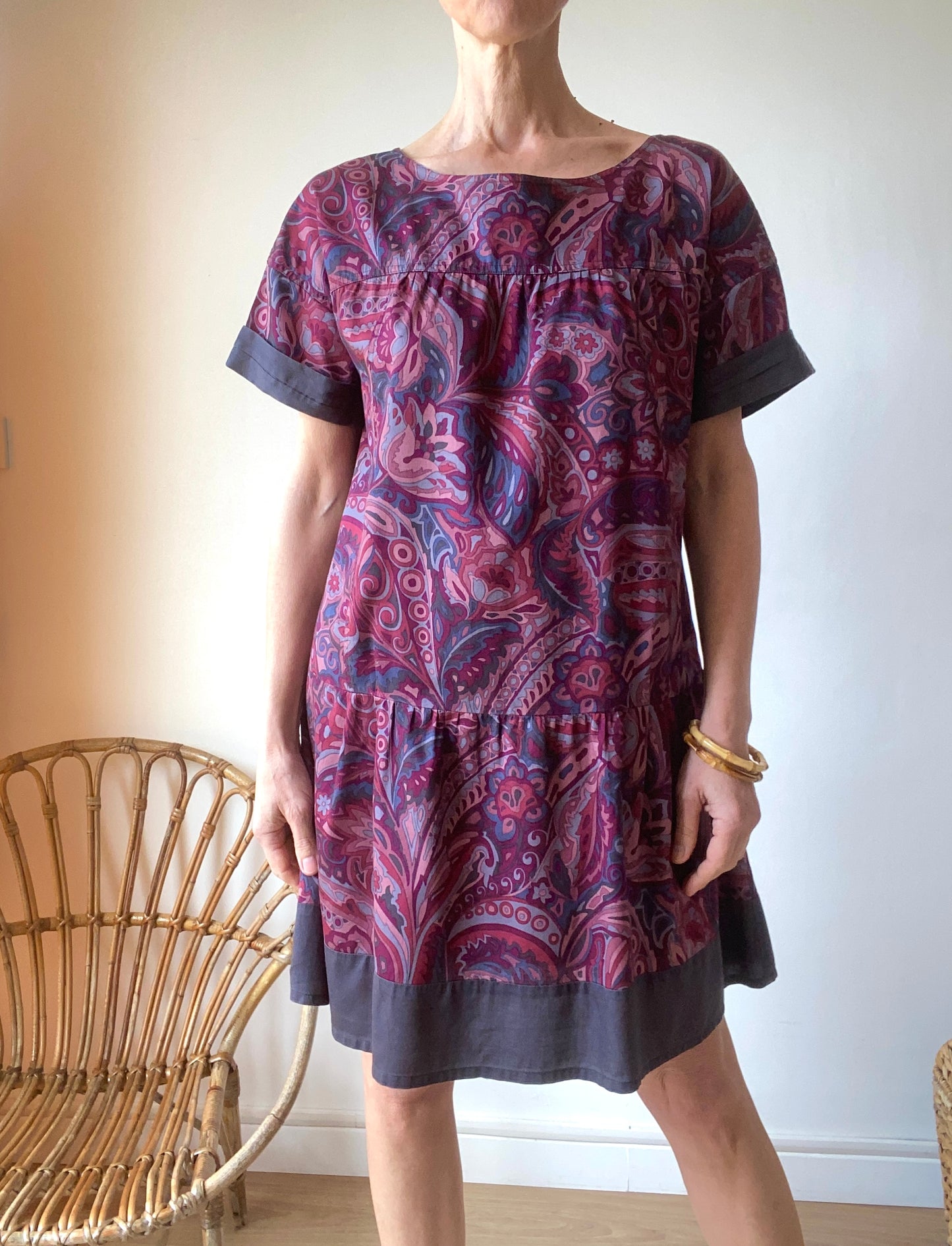 Comptoir des Cotonniers adorable Robe paisley en coton pure