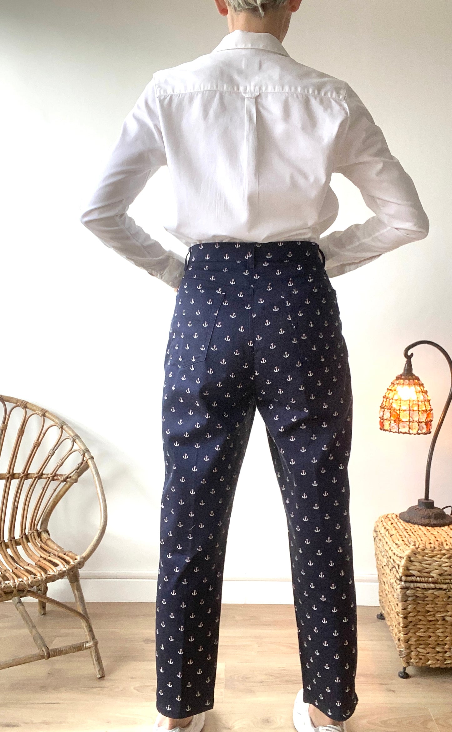 90s Ralph Lauren Sailor navy women Pants