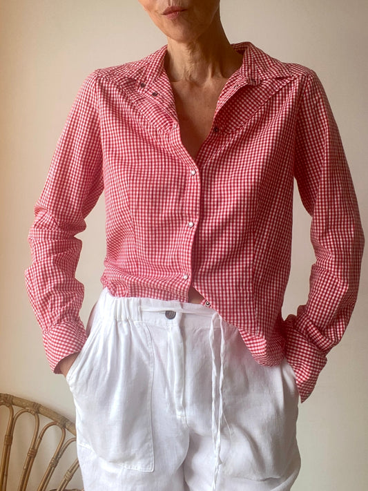 90s Lee Superbe Chemise vichy print