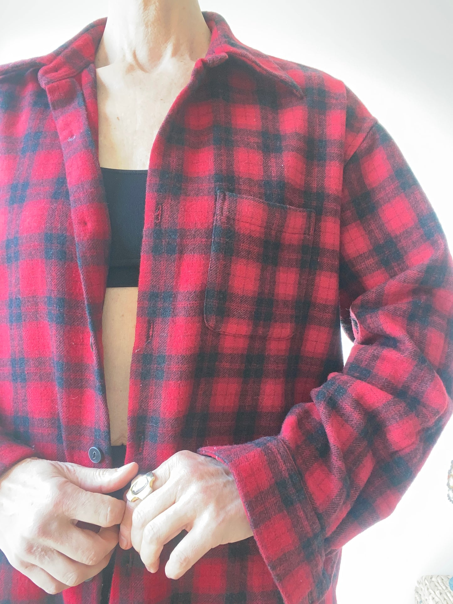 90s "Equipment" Wool & Cachemire Plaid Shirt unisexe