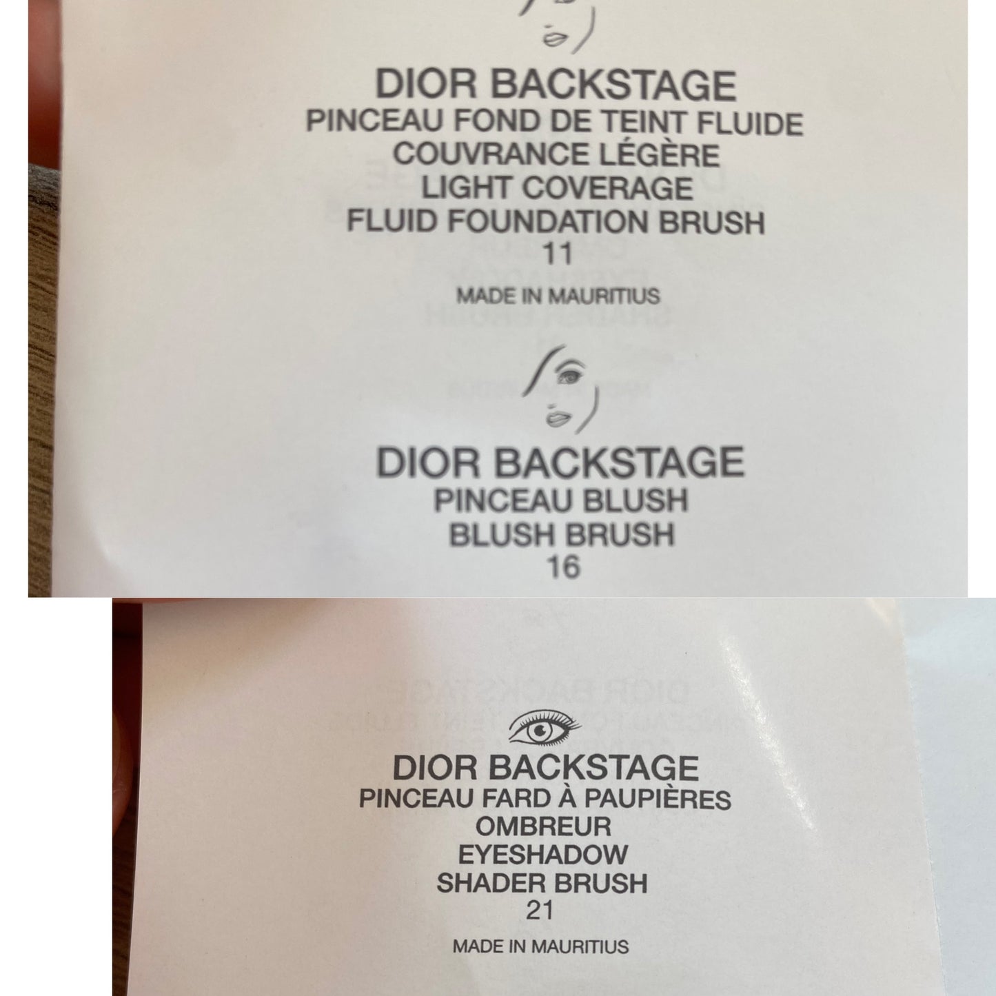 Dior Backstage Coffret pinceaux Porte-pinceaux Boîtier +Sac