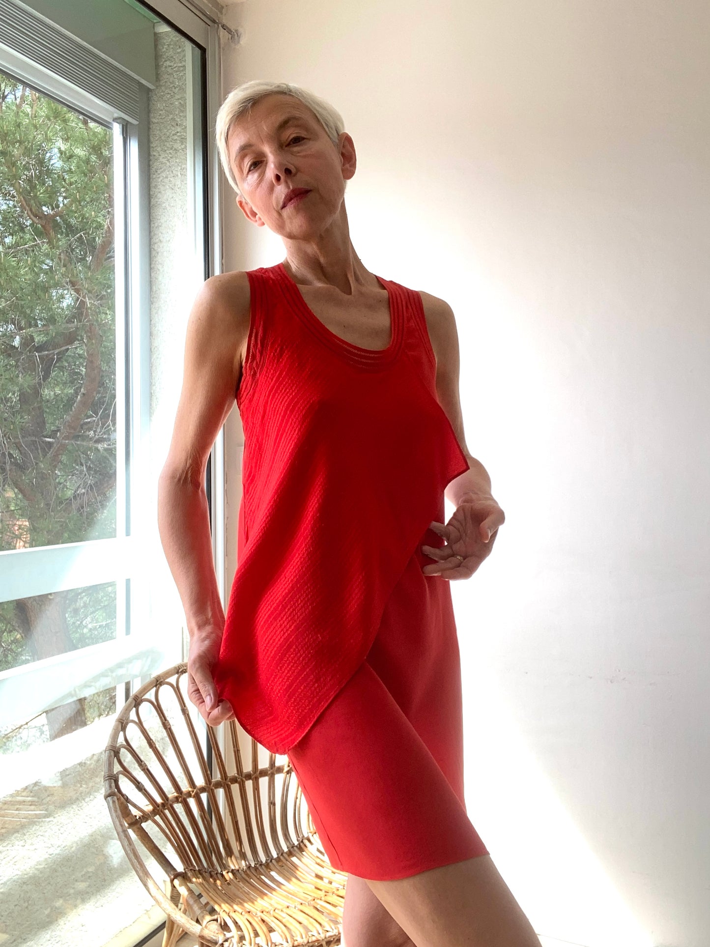Vanessa Bruno Athé pure Silk bright Mini Dress