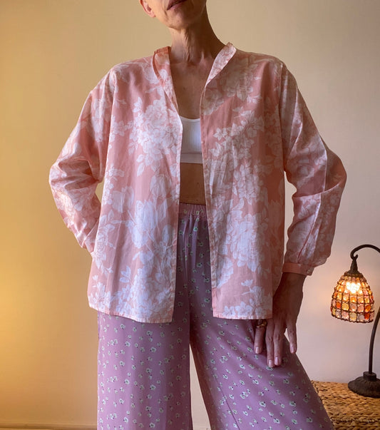 90s Cacharel rose pastel adorable Chemise-veste