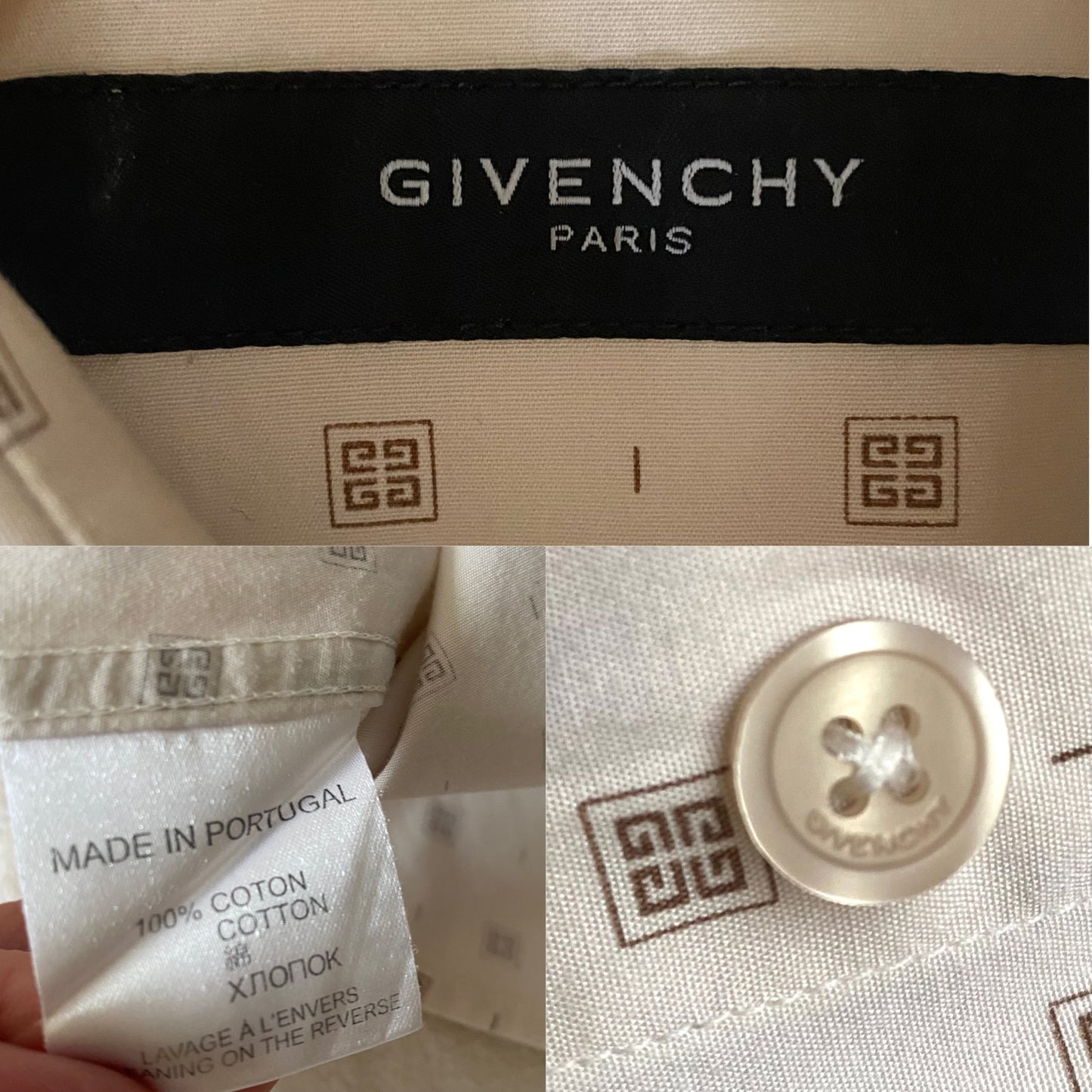 Givenchy Chic Cotton Shirt Men Women Unisex