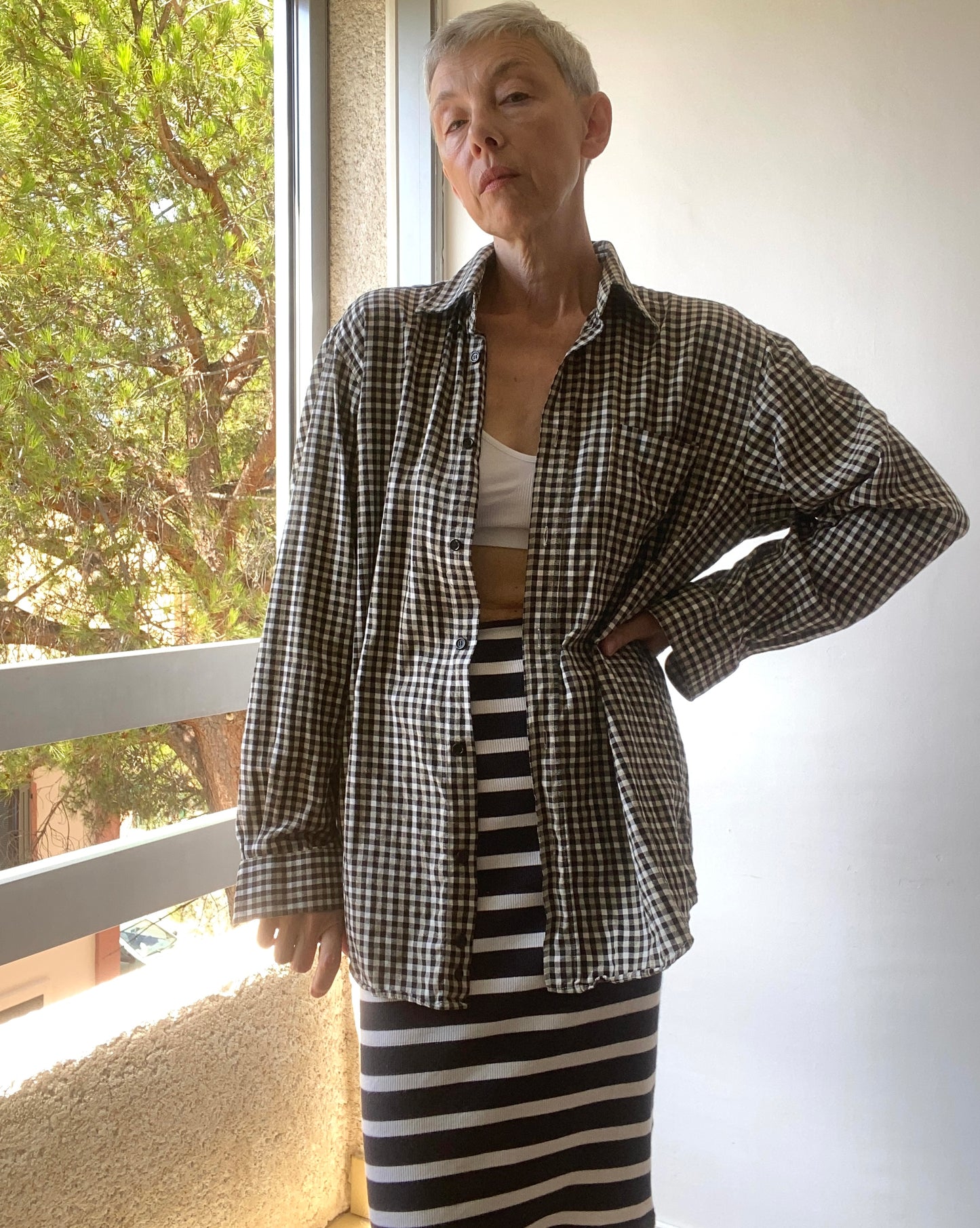 90s Armor Lux French boutique Chemise à carreaux