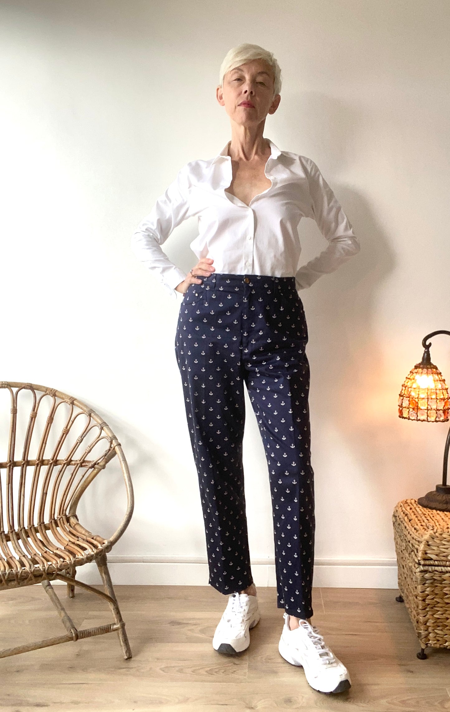 90s Ralph Lauren Sailor navy women Pants