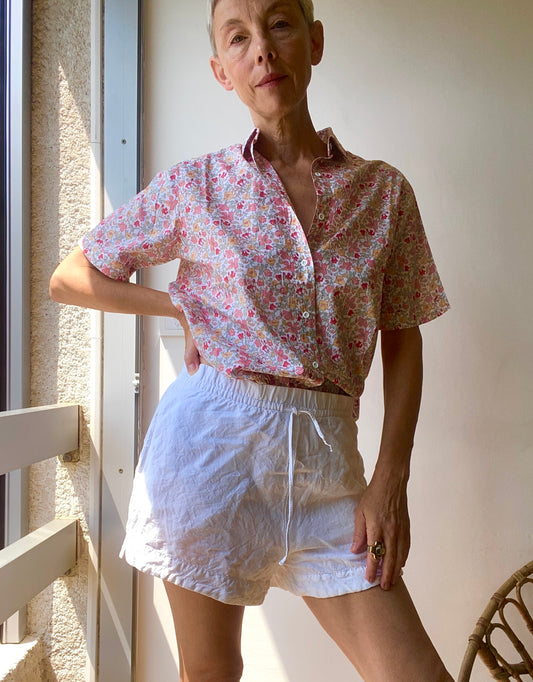 90s Made in France Liberty ravissante Chemise en coton