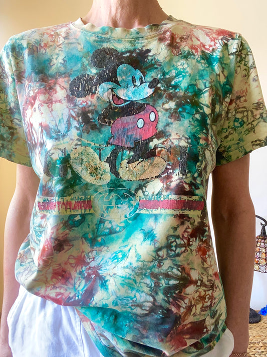 Gucci Vintage 90s Acide wash T-shirt with Mickey Mouse Unisex