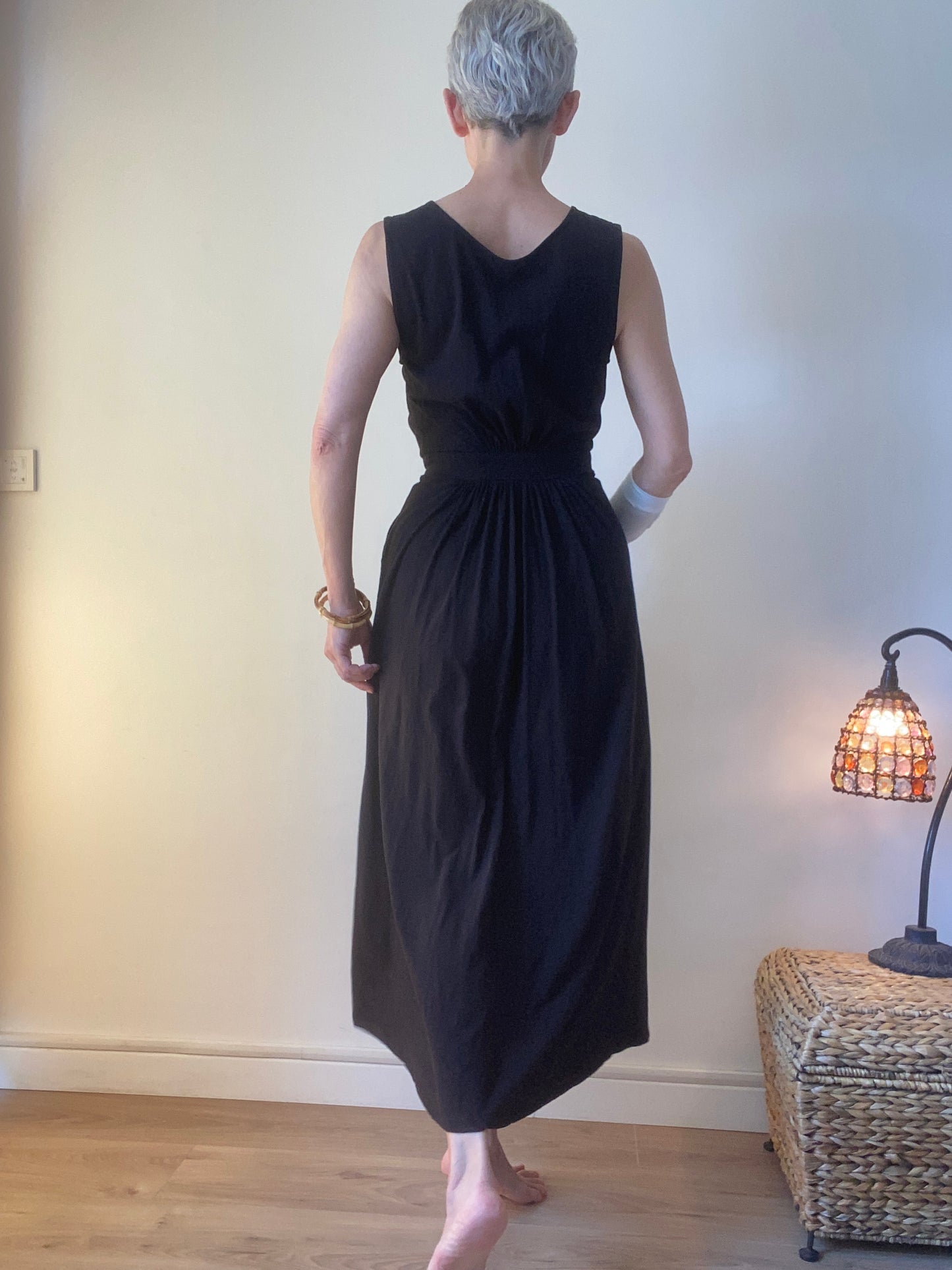 90s Super chic Robe-portefeuille maxi
