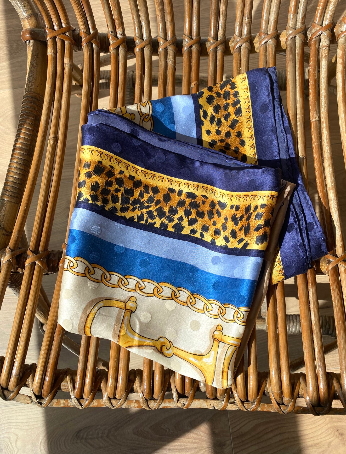 90s Silk Equestrian Scarf carré