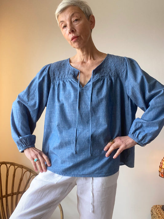 J.Crew Belle Blouse folk