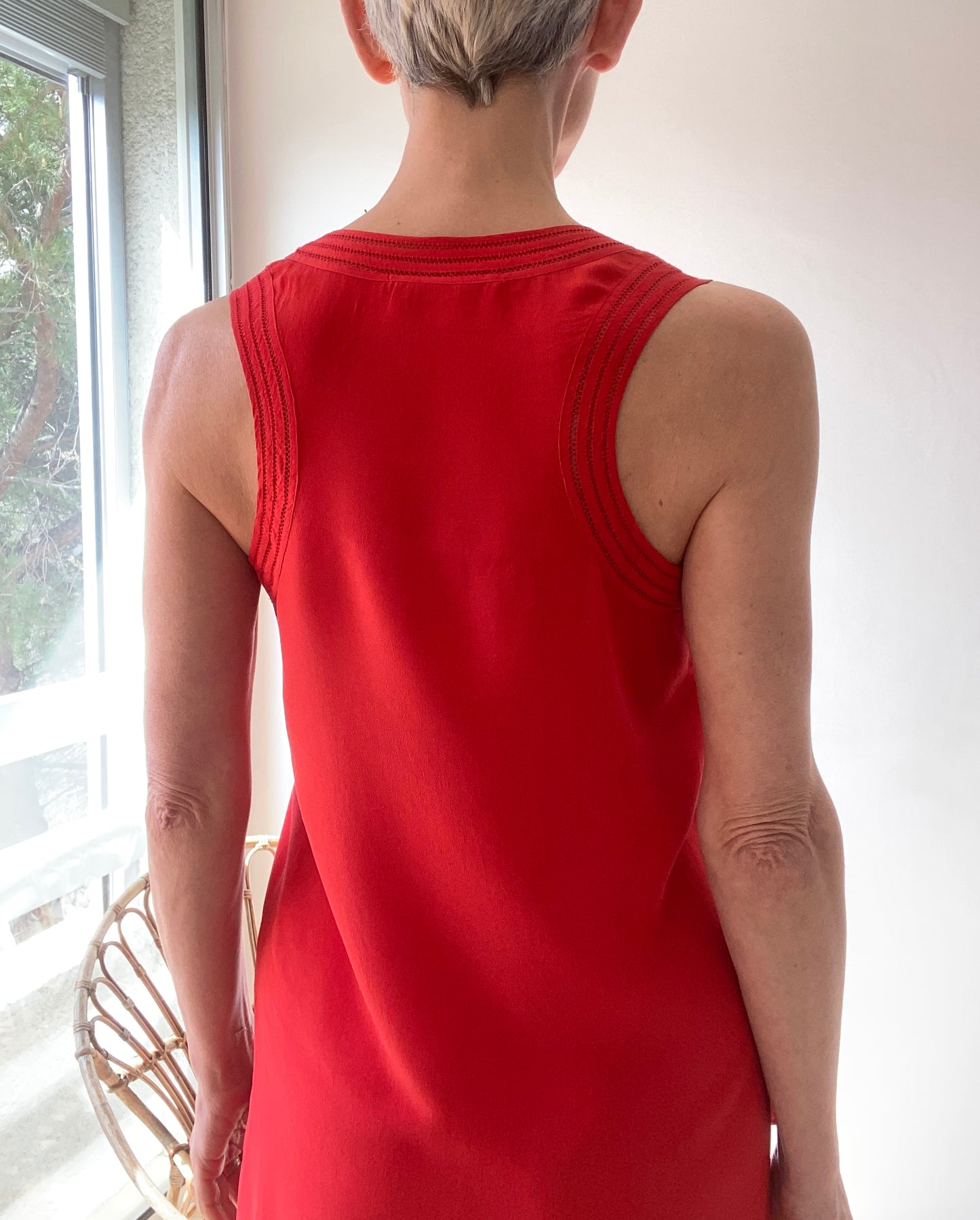 Vanessa Bruno Athé pure Silk bright Mini Dress