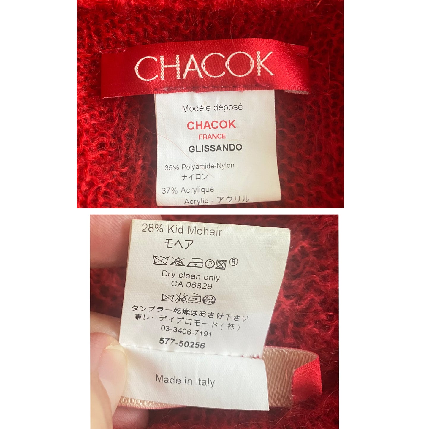 Chacok Bohème en maille de mohair mélangé /Chacok boho beauty